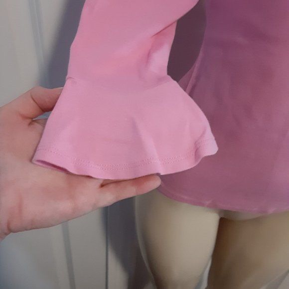 Lauren Ralph Lauren 3/4 sleeve boat neck pink blouse - Picture 5 of 10